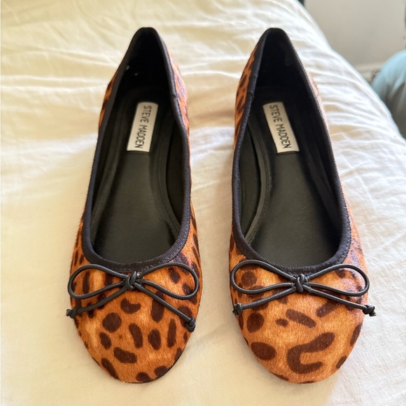 Steve Madden Brown and Black Flats Classic Loafers leopard - Picture 1 of 4